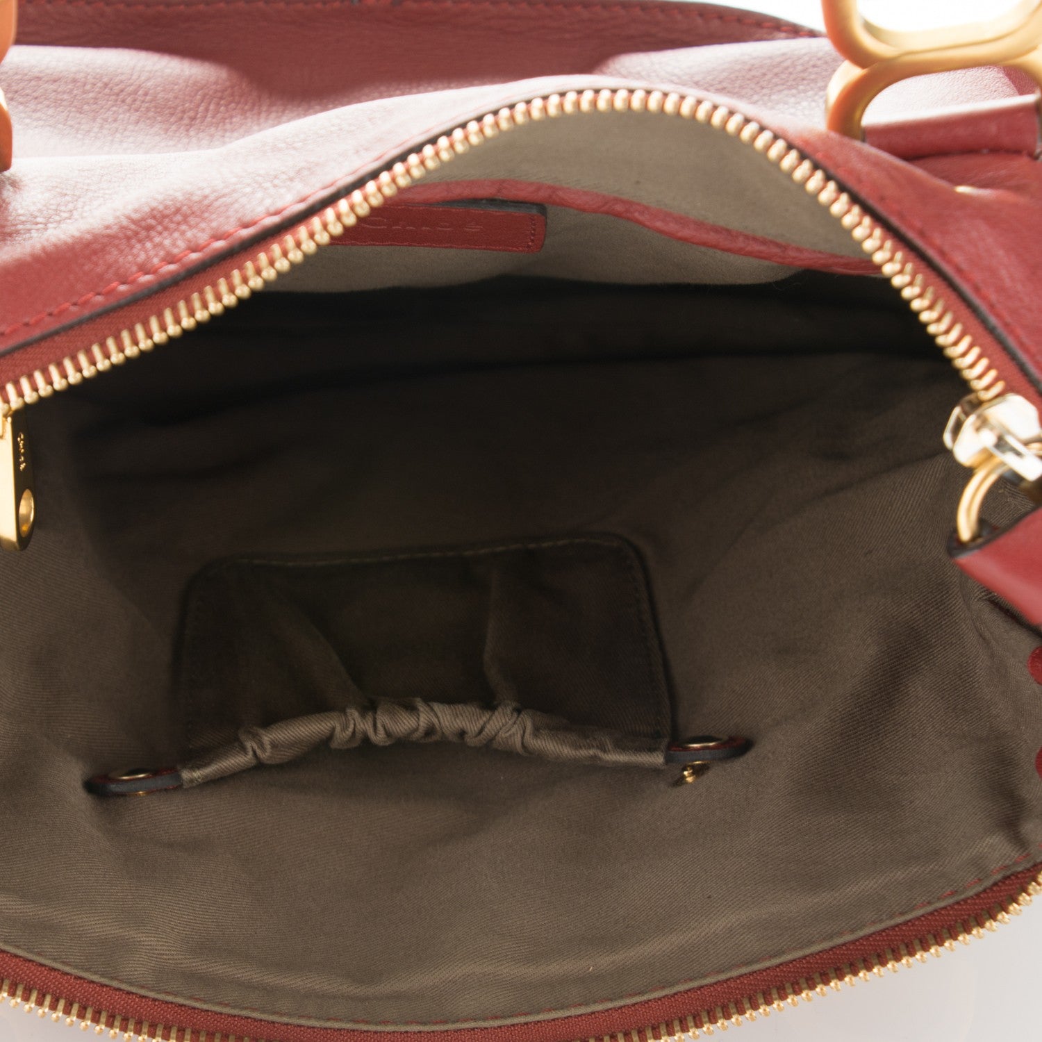 Chloe Calfskin Medium Marcie Satchel Garnet 5 of 7