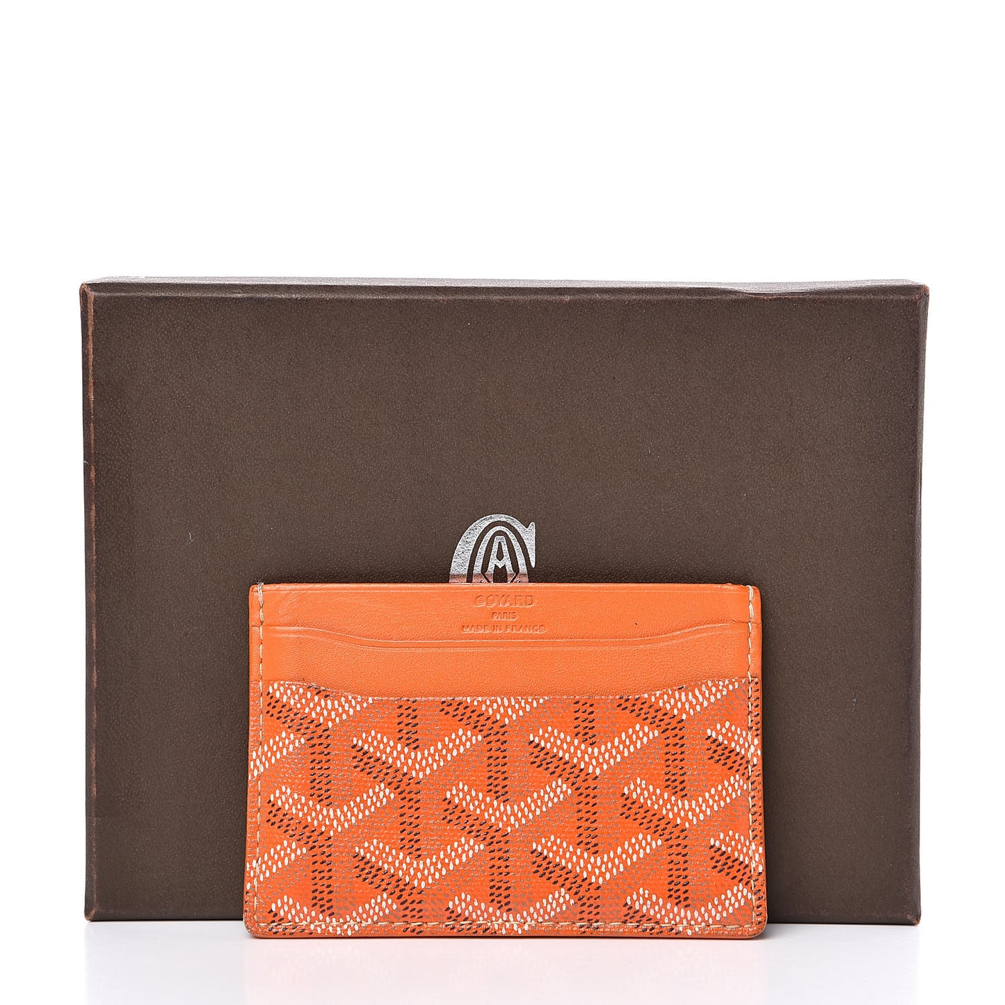 Goyardine Saint Sulpice Card Holder Orange