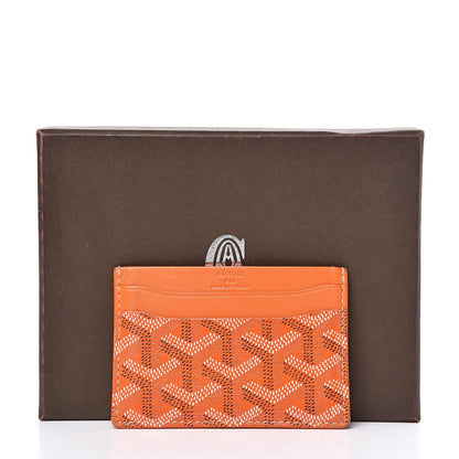 Goyard Goyardine Saint Sulpice Card Holder Orange 8 of 8
