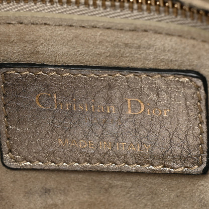 Christian Dior Metallic Grained Calfskin Cannage Medium Supple Lady Dior Gold 6 of 28