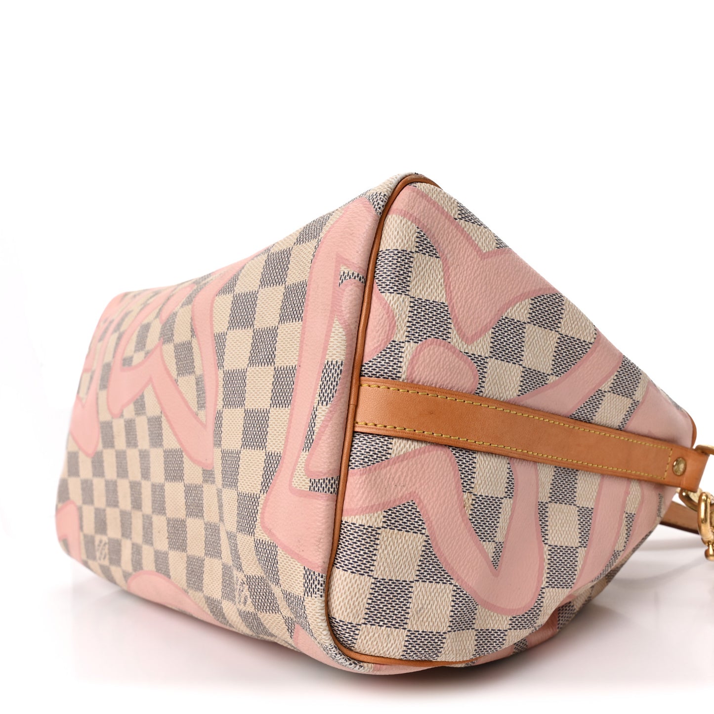 Damier Azur Tahitienne Speedy Bandouliere 30 Rose Ballerine