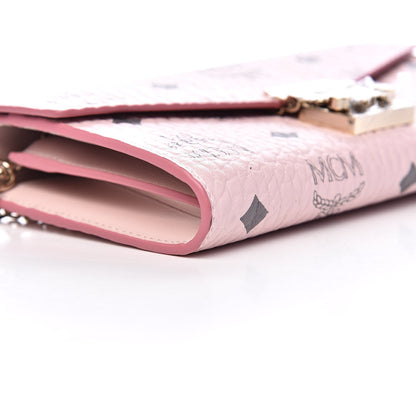 MCM Visetos Large Patricia Wallet On Chain Soft Pink 7 of 10