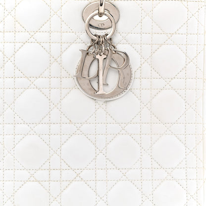 Christian Dior Lambskin Cannage Large Lady Dior White 8 of 14