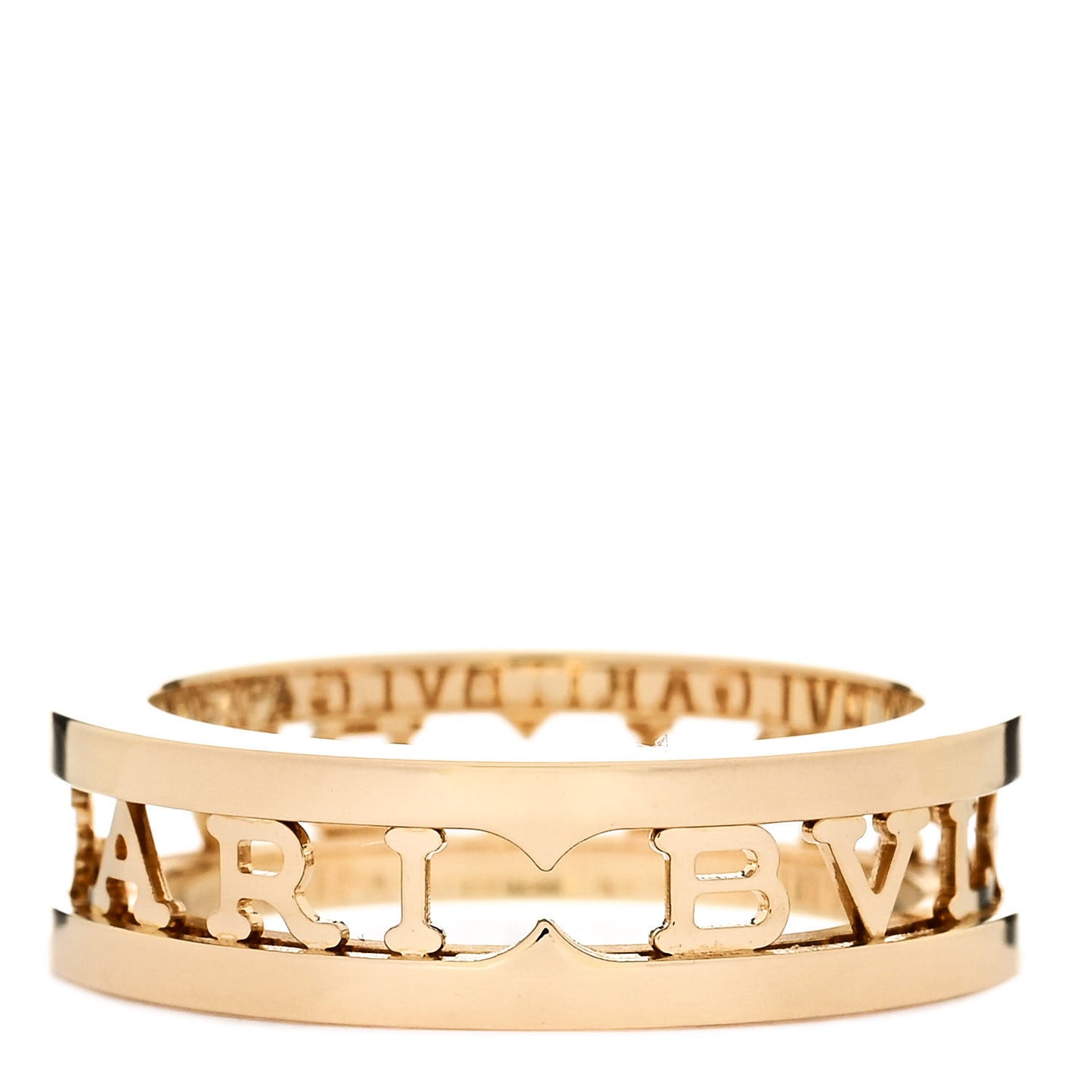 18K Yellow Gold B.Zero1 One-Band Logo Ring 52 6