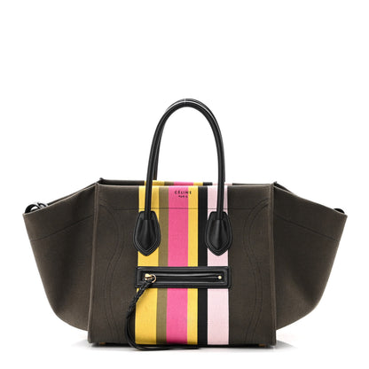 Celine Canvas Striped Medium Phantom Luggage Multicolor 1 of 9
