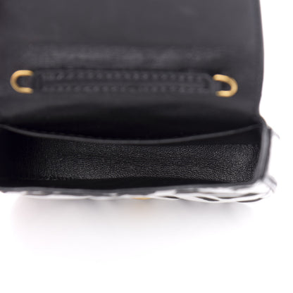 Fendi X JOSHUA VIDES Nappa Vitello King FF Embossed Nano Baguette Charm White Black 5 of 5