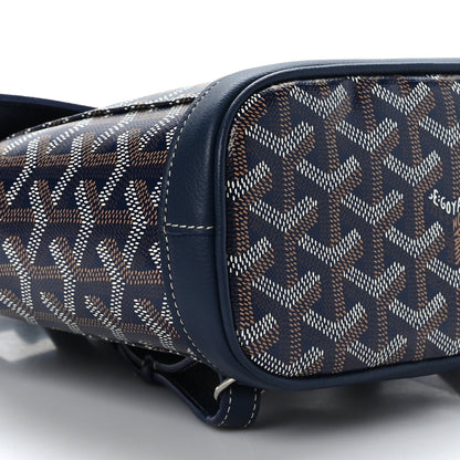 Goyard Goyardine Calfskin Mini Alpin Backpack Navy 7 of 8