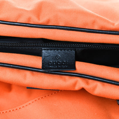Gucci Nylon Calfskin Duffle Bag Orange 15 of 25