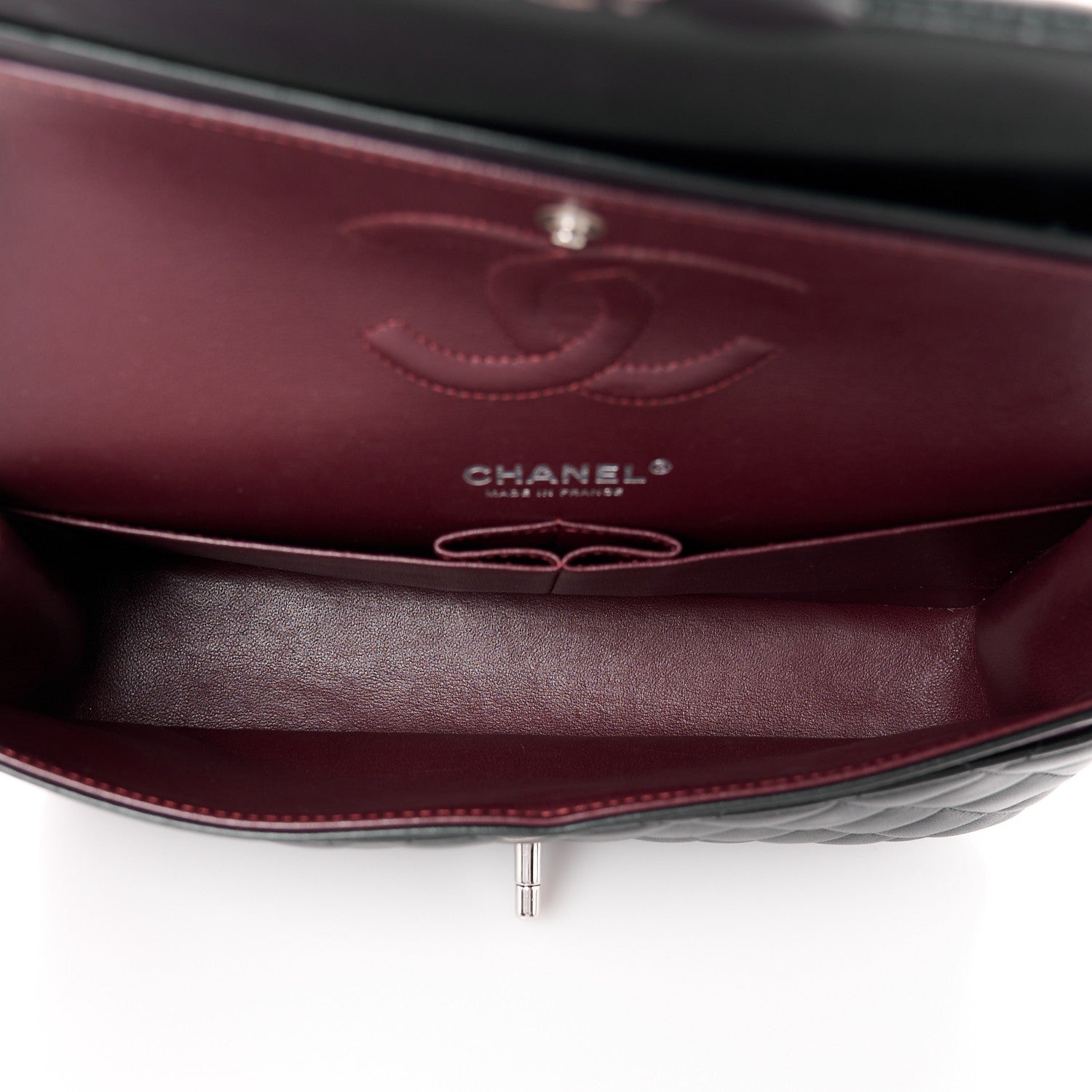 Chanel Lambskin Quilted Medium Double Flap Black 5 of 8