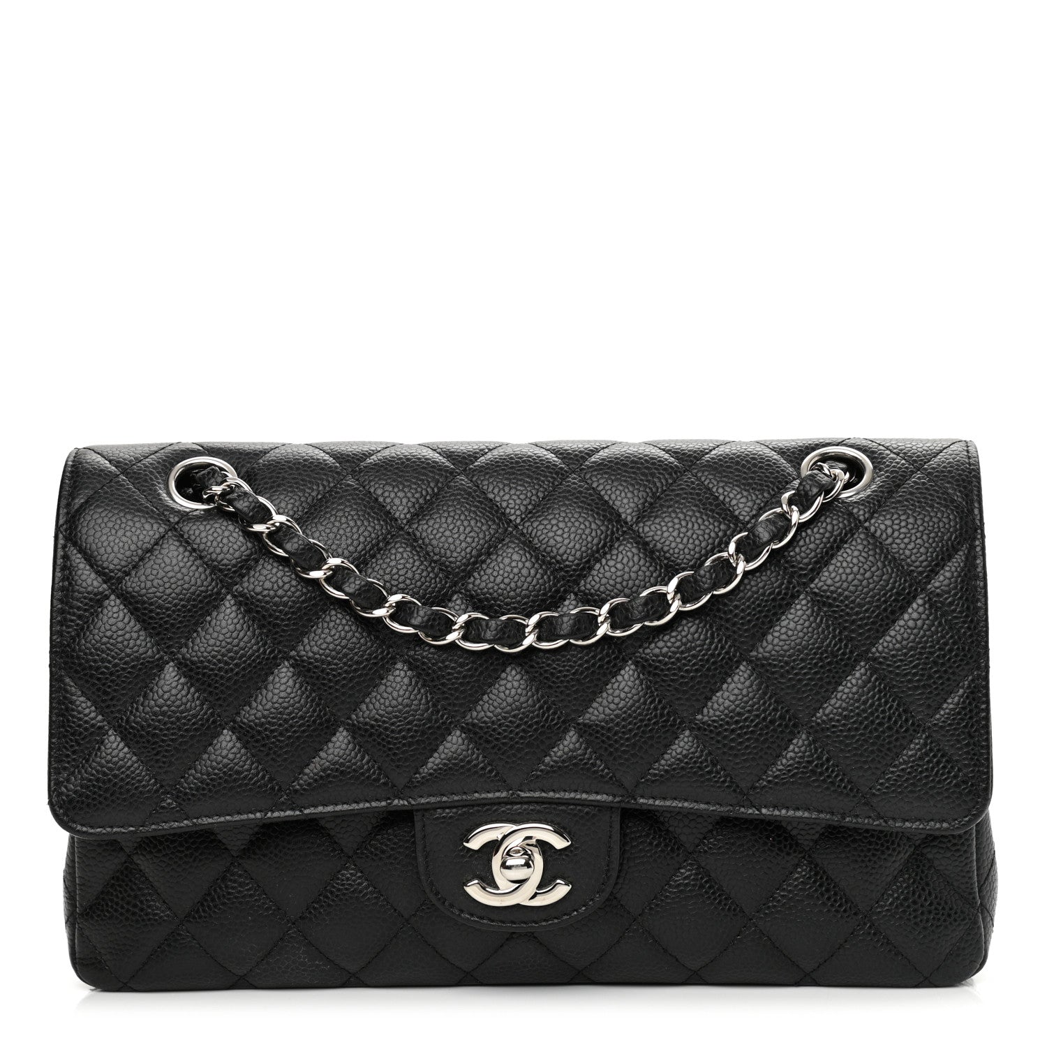 Chanel Caviar Quilted Medium Double Flap Black 1 of 9