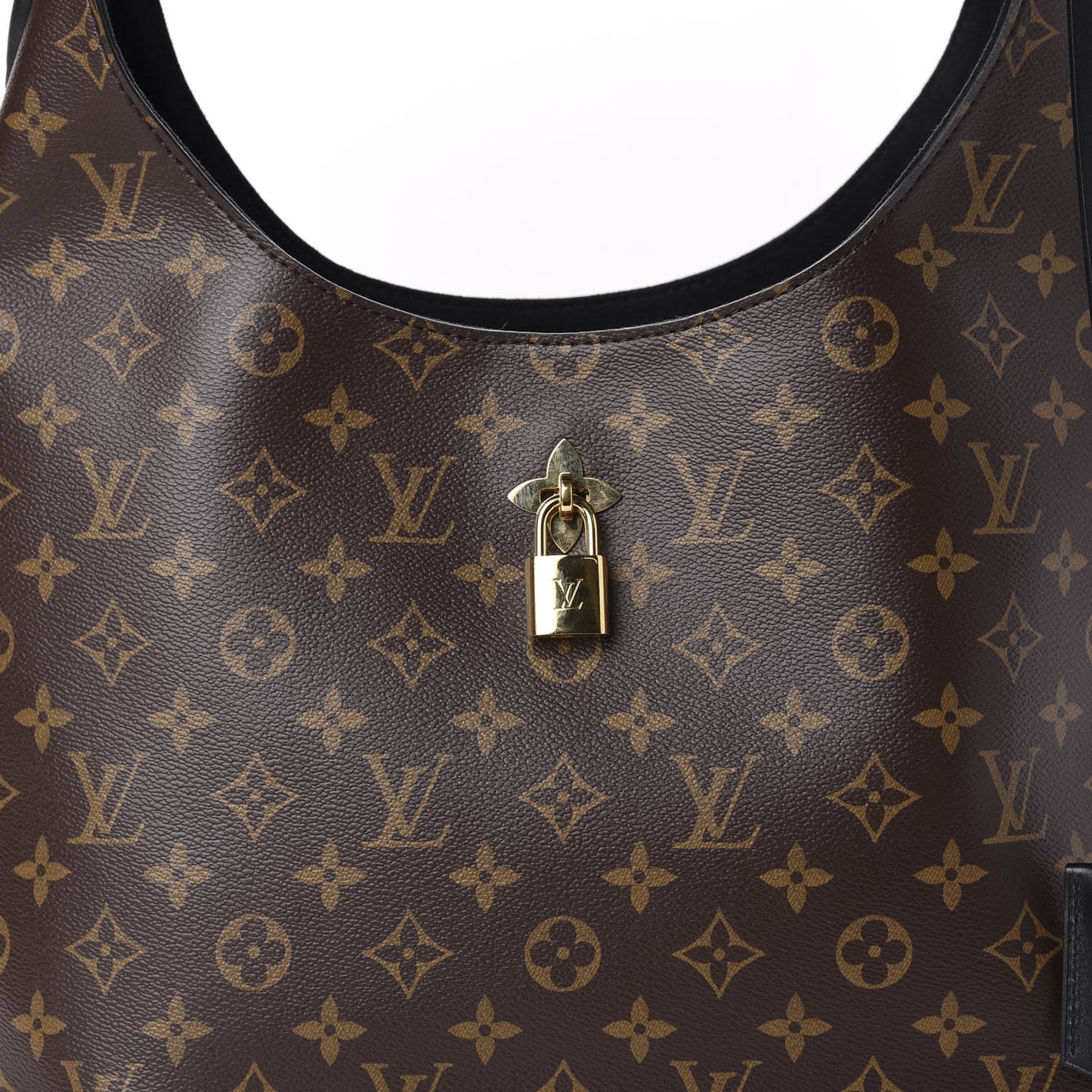 Monogram Flower Hobo Black