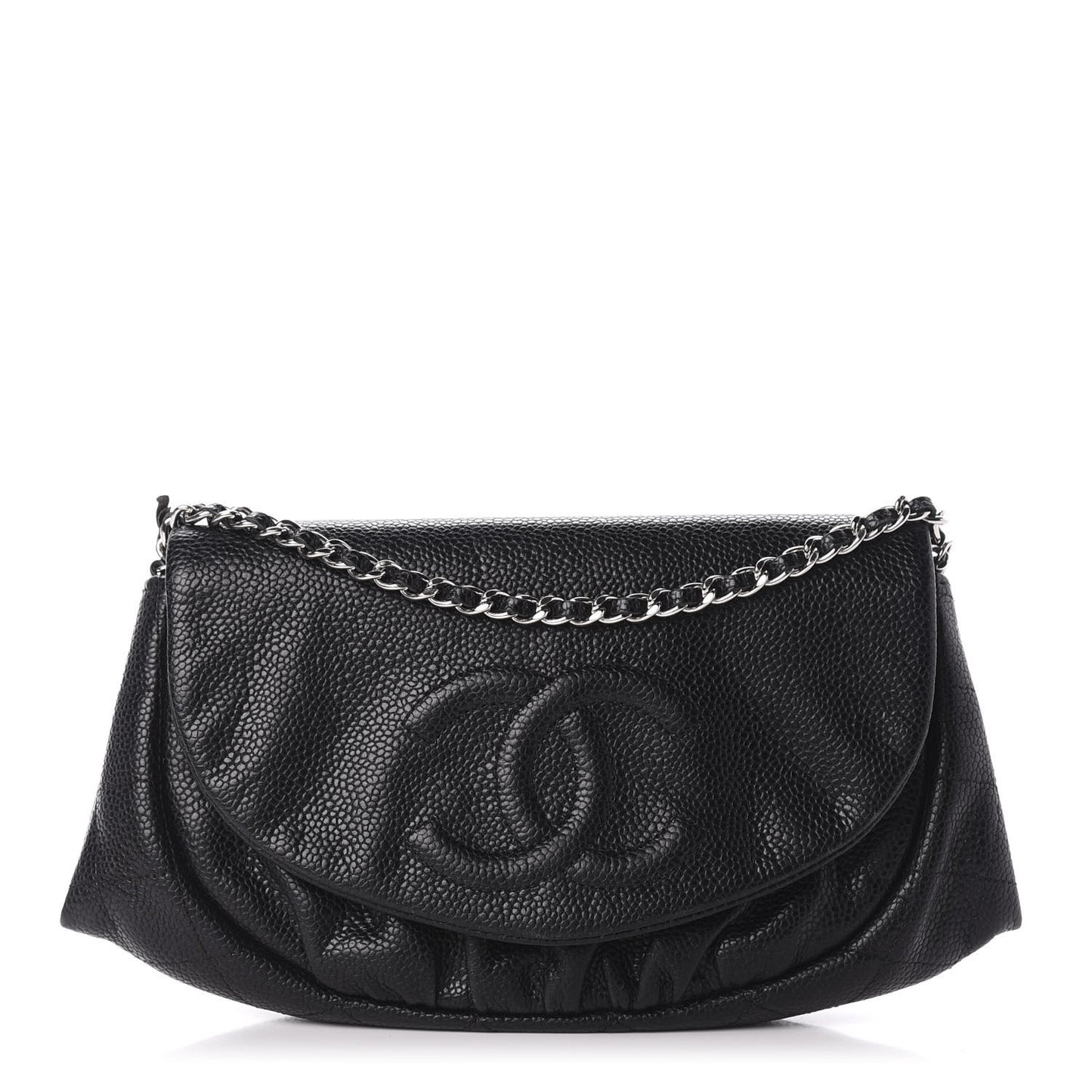 Caviar Half Moon Wallet On Chain WOC Black