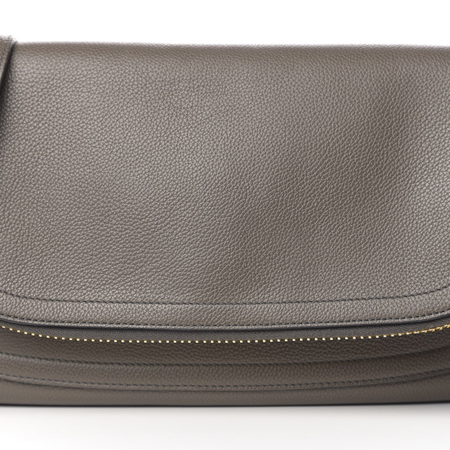 Tom Ford Pebbled Calfskin Jennifer East West Crossbody Bag Graphite 12 of 12