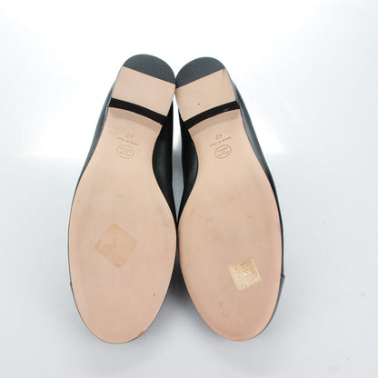 Chanel Lambskin Patent CC Elastic Cap Toe Ballerina Flats 42 Black 5 of 7
