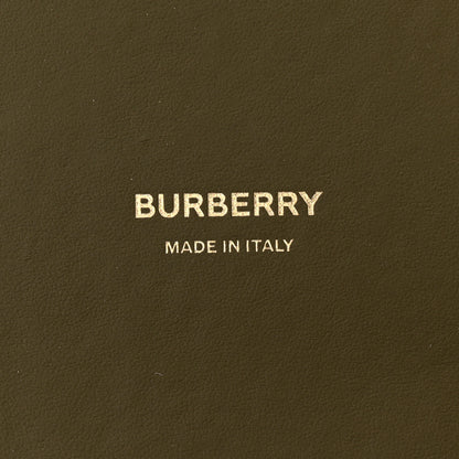 Burberry Cotton Check Small London Tote Bag Olive Green 7 of 10