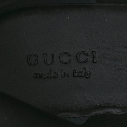 Gucci Monogram Jumbo GG Miro Soft Calfskin Mens Lace Up Combat Boots 9 Camel Ebony Black 7 of 9