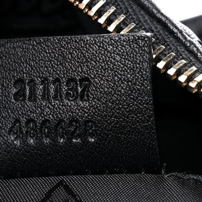 Gucci Guccissima Medium Zippered Shopping Tote Black 7 of 16