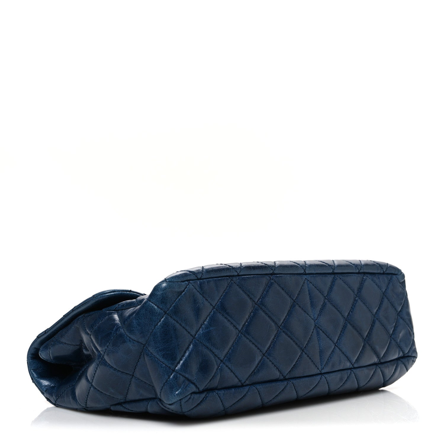 Chanel Glazed Calfskin Castle Rock Medium Flap Blue 4 of 10
