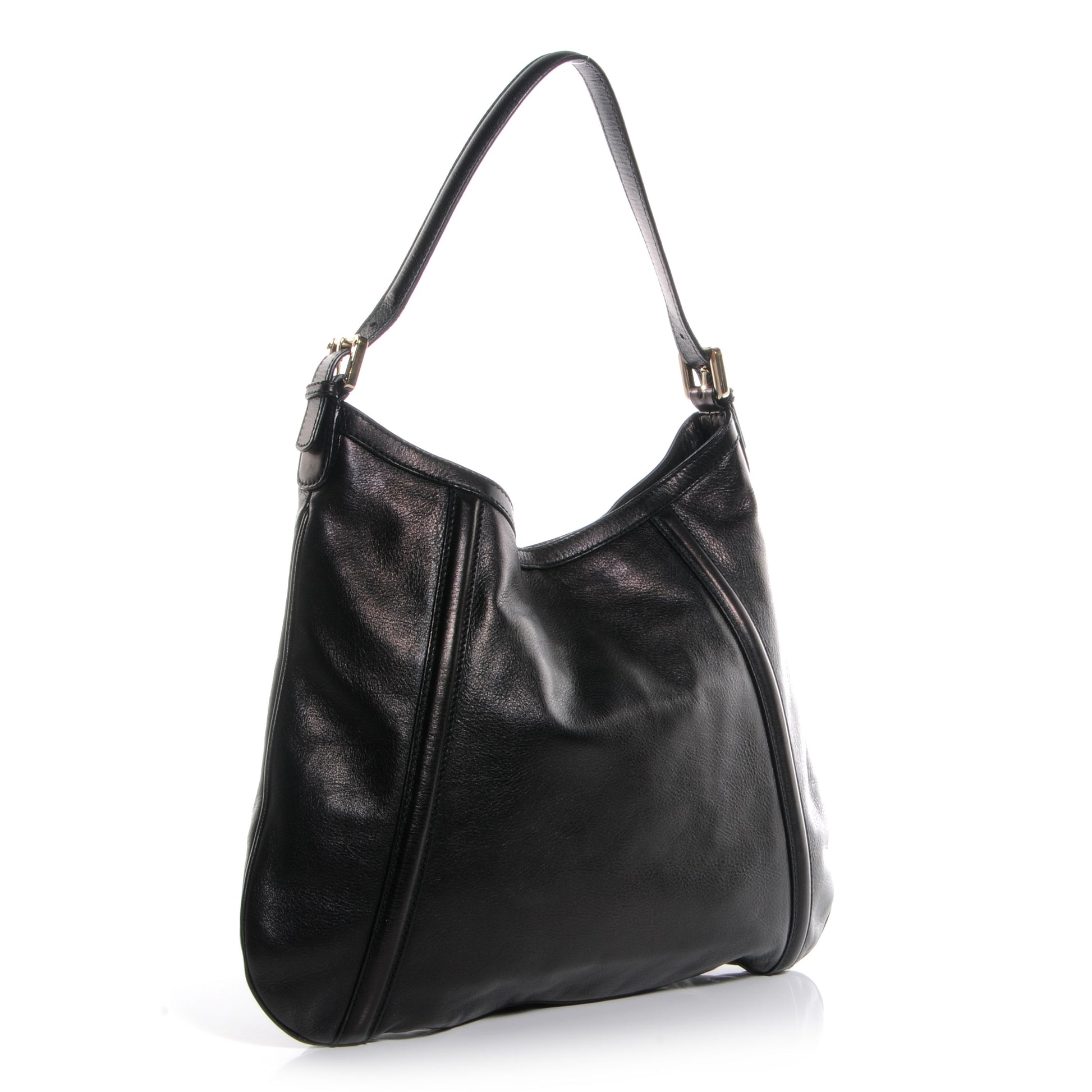 Gucci Leather GG Britt Hobo Black 3 of 7