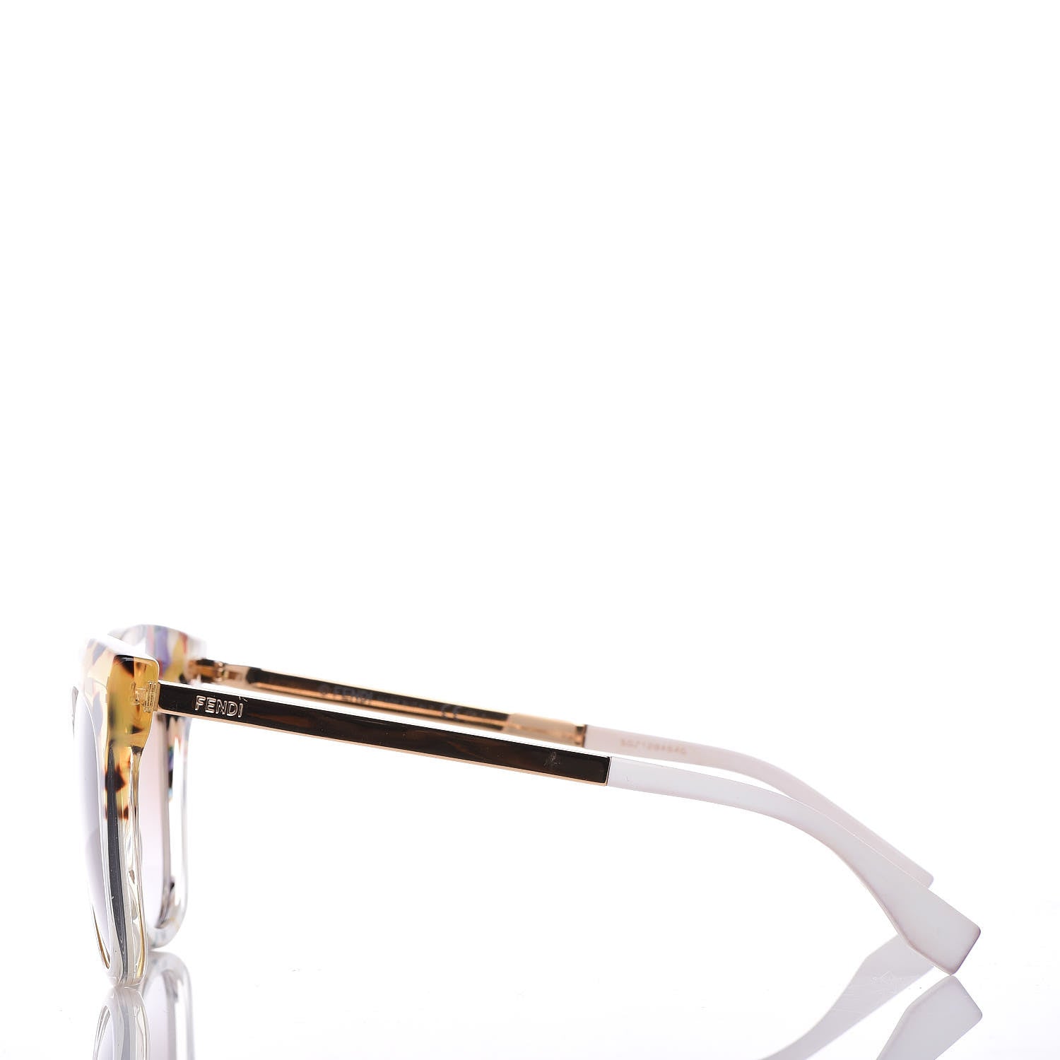 Fendi Oversized Jungle Sunglasses FF 0179/S Transparent Honey 3 of 6