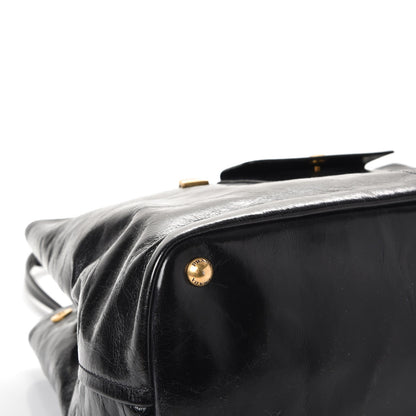 Prada Vitello Shine Tote Nero Black 9 of 15