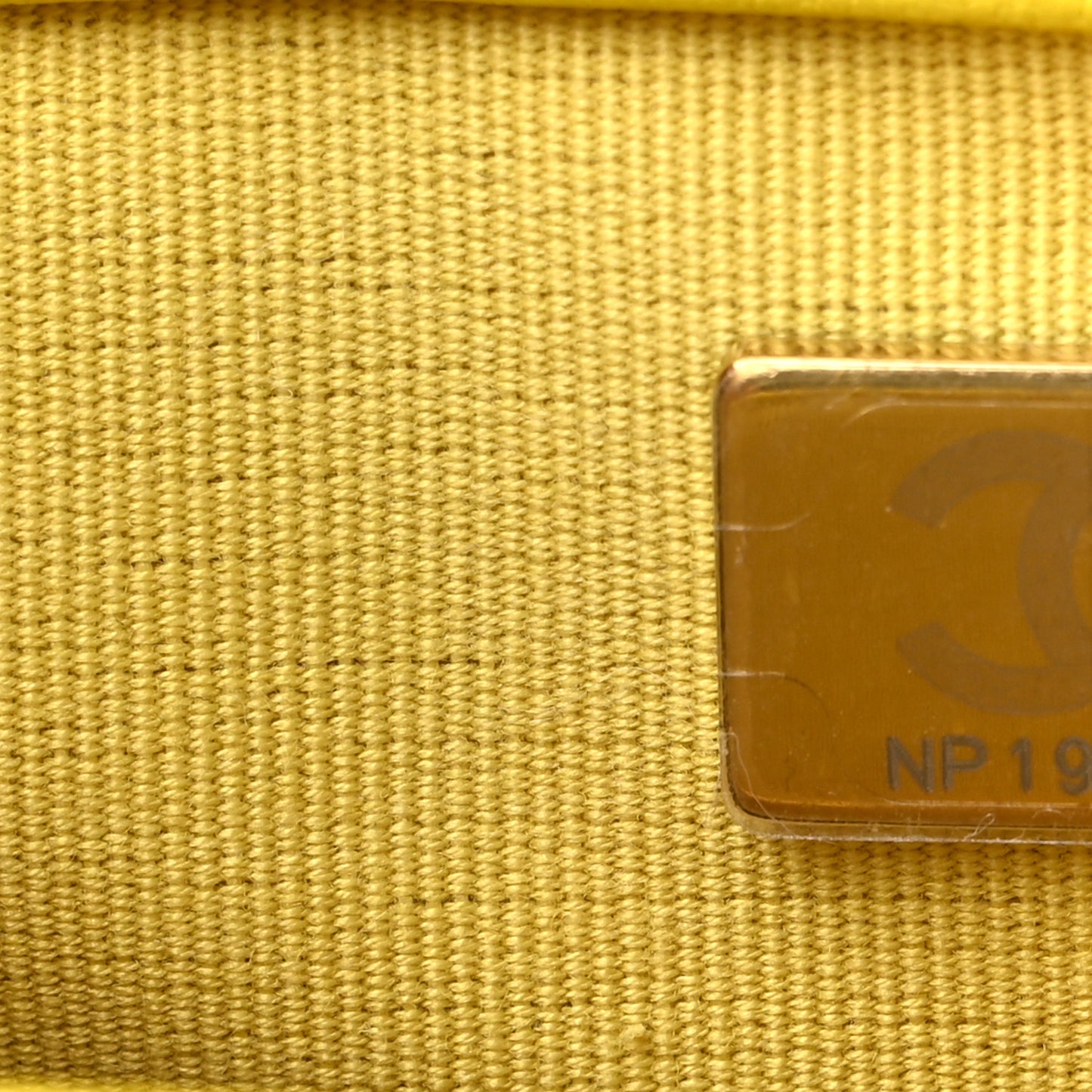 Lambskin Metal Quilted Mini Top Handle Square Flap Yellow