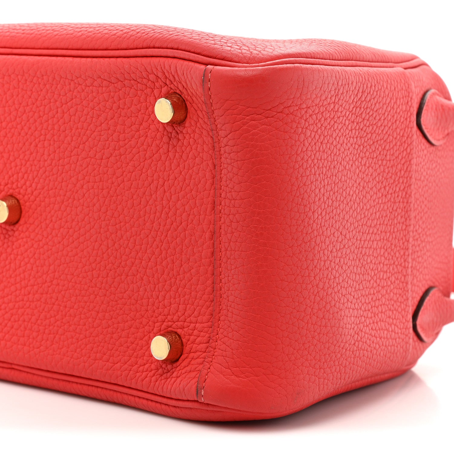 Hermes Taurillon Clemence Lindy 26 Rouge Tomate 7 of 16