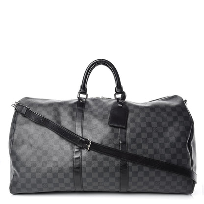 Louis Vuitton Damier Graphite Keepall Bandouliere 55 1 of 32