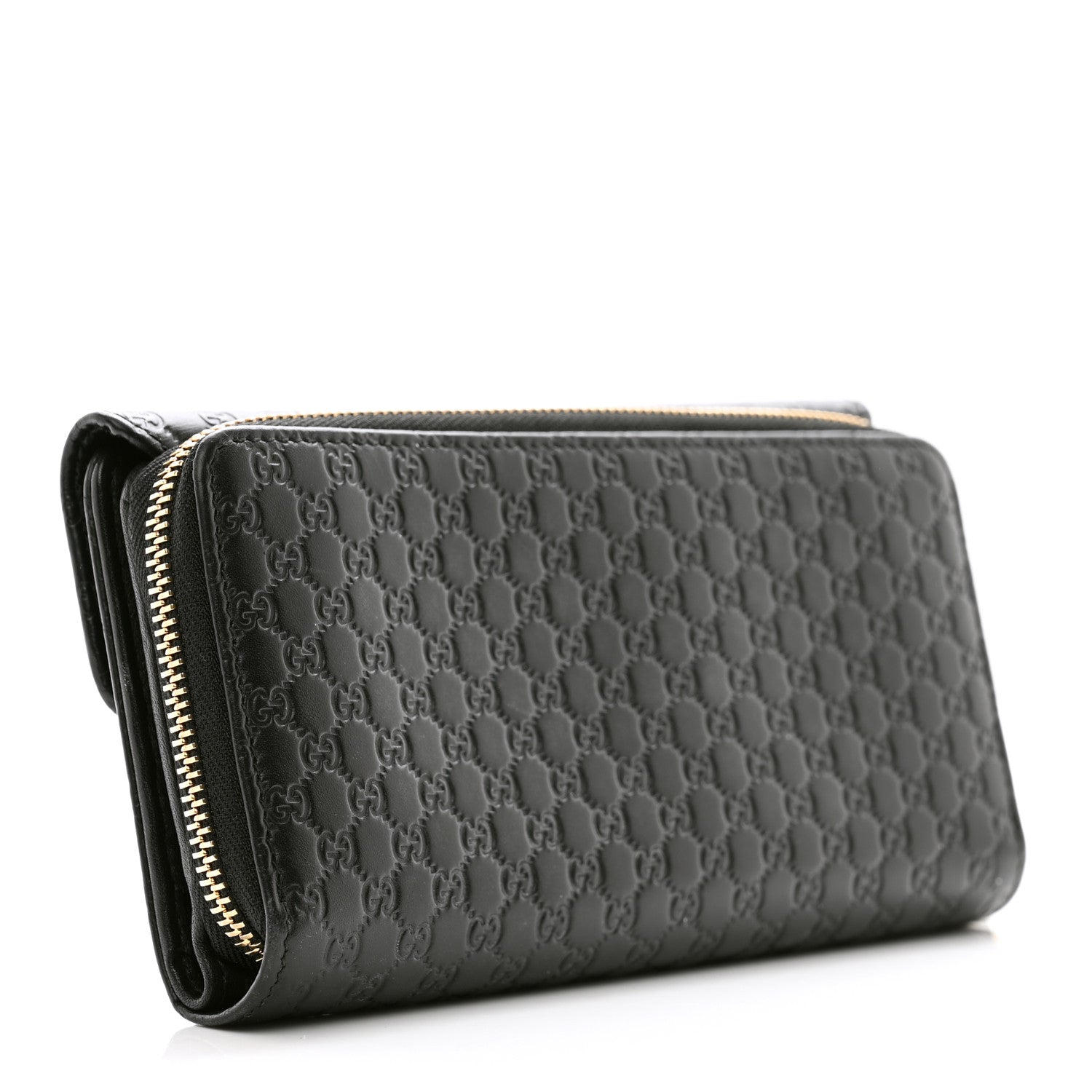 Gucci Soft Microguccissima Continental Zip Wallet Black 2 of 7