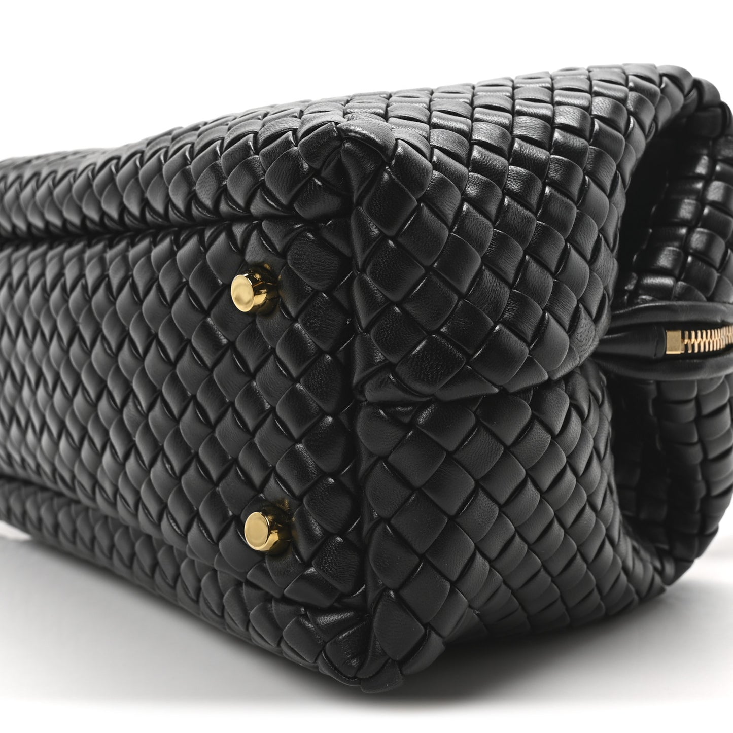 Nappa Intrecciato Medium Bauletto Black Black