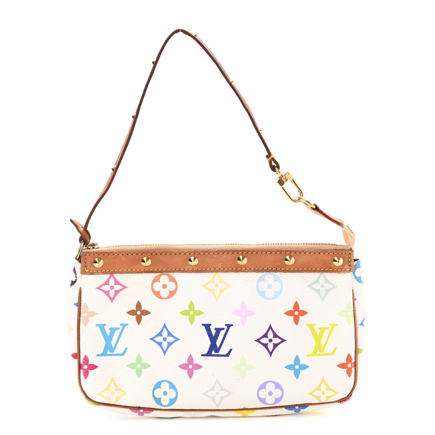 Monogram Multicolor Pochette Accessories White
