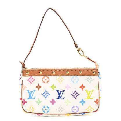 Louis Vuitton Monogram Multicolor Pochette Accessories White 1 of 12