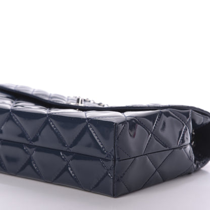 Chanel Vinyl Quilted In the Business Flap Bag Navy Blue 7 of 9