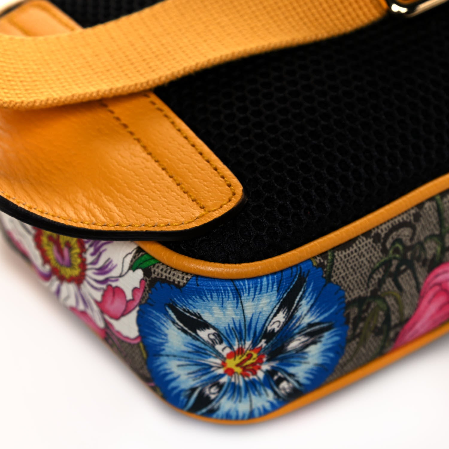 Gucci GG Supreme Monogram Flora Medium Ophidia Belt Bag Beige Multicolor Crop 11 of 14