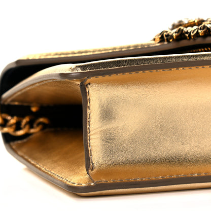 Dolce & Gabbana Smooth Calfskin Devotion Envelope Top Handle Bag Gold 7 of 9