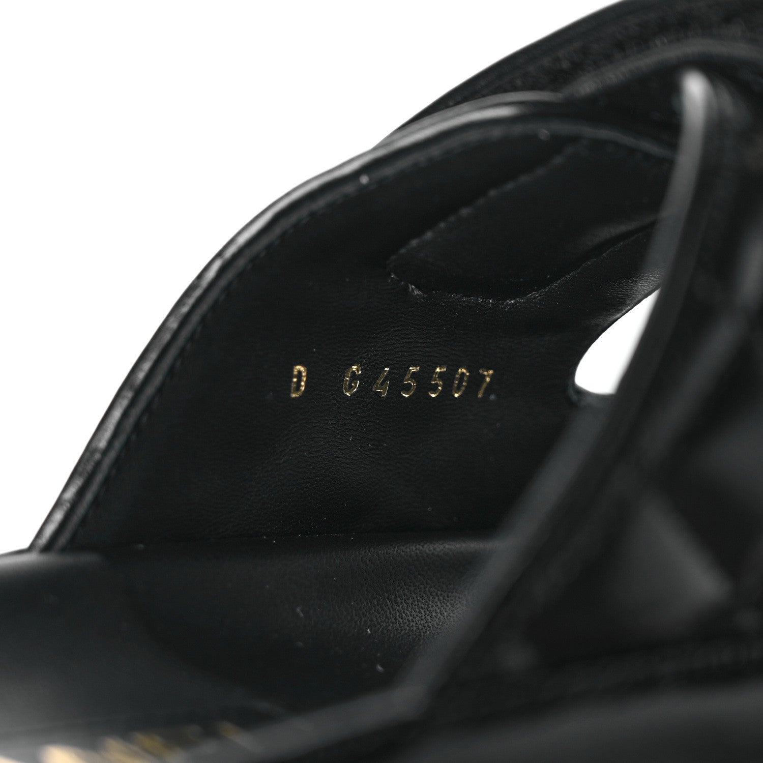 Chanel Lambskin Quilted Velcro Dad Chain CC Slide Sandals 40 Black 8 of 9