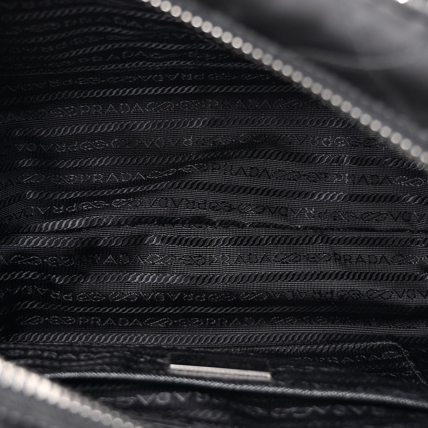 Nylon Tessuto Impuntu Quilted Shoulder Bag Black