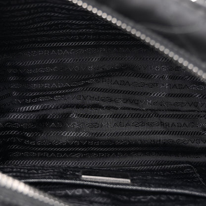 Prada Nylon Tessuto Impuntu Quilted Shoulder Bag Black 5 of 11