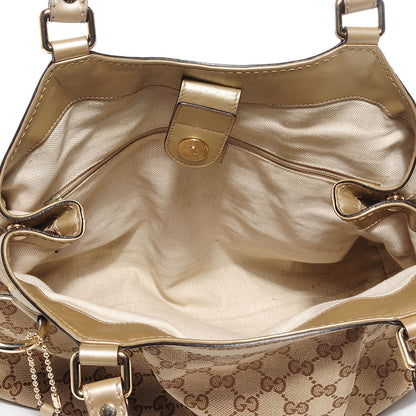 Gucci Monogram Medium Sukey Tote Champagne 9 of 9