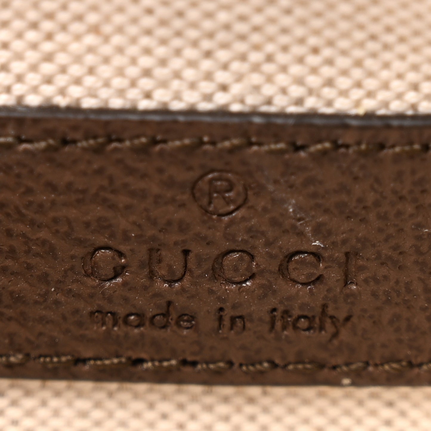 GG Supreme Monogram Textured Dollar Calfskin Blondie Belt Bag Beige Ebony New Acero