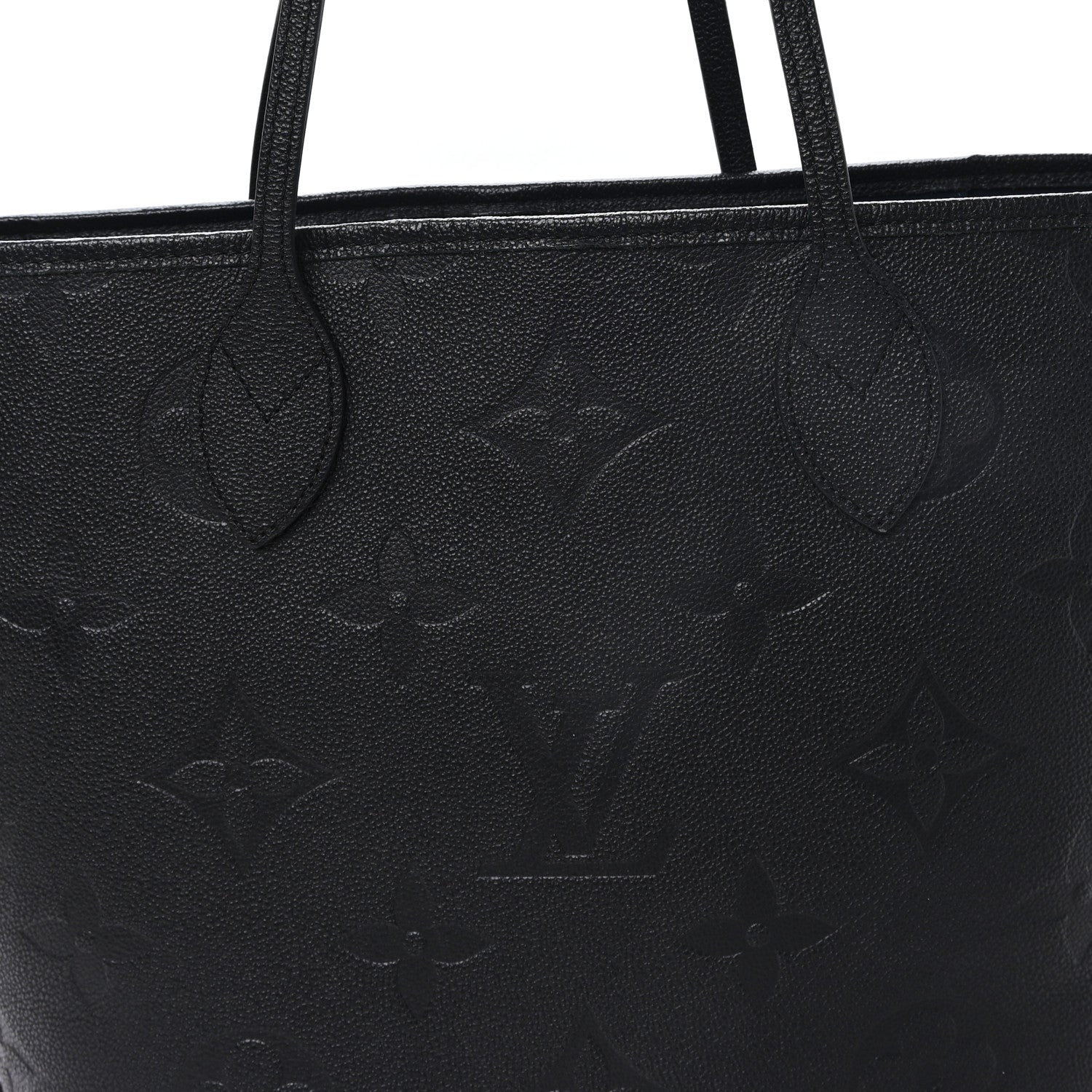Louis Vuitton Empreinte Monogram Giant Neverfull MM Black 7 of 9