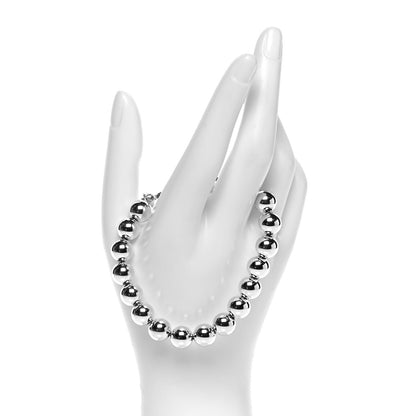 Tiffany Sterling Silver 8mm HardWear Ball Bracelet 3 of 10