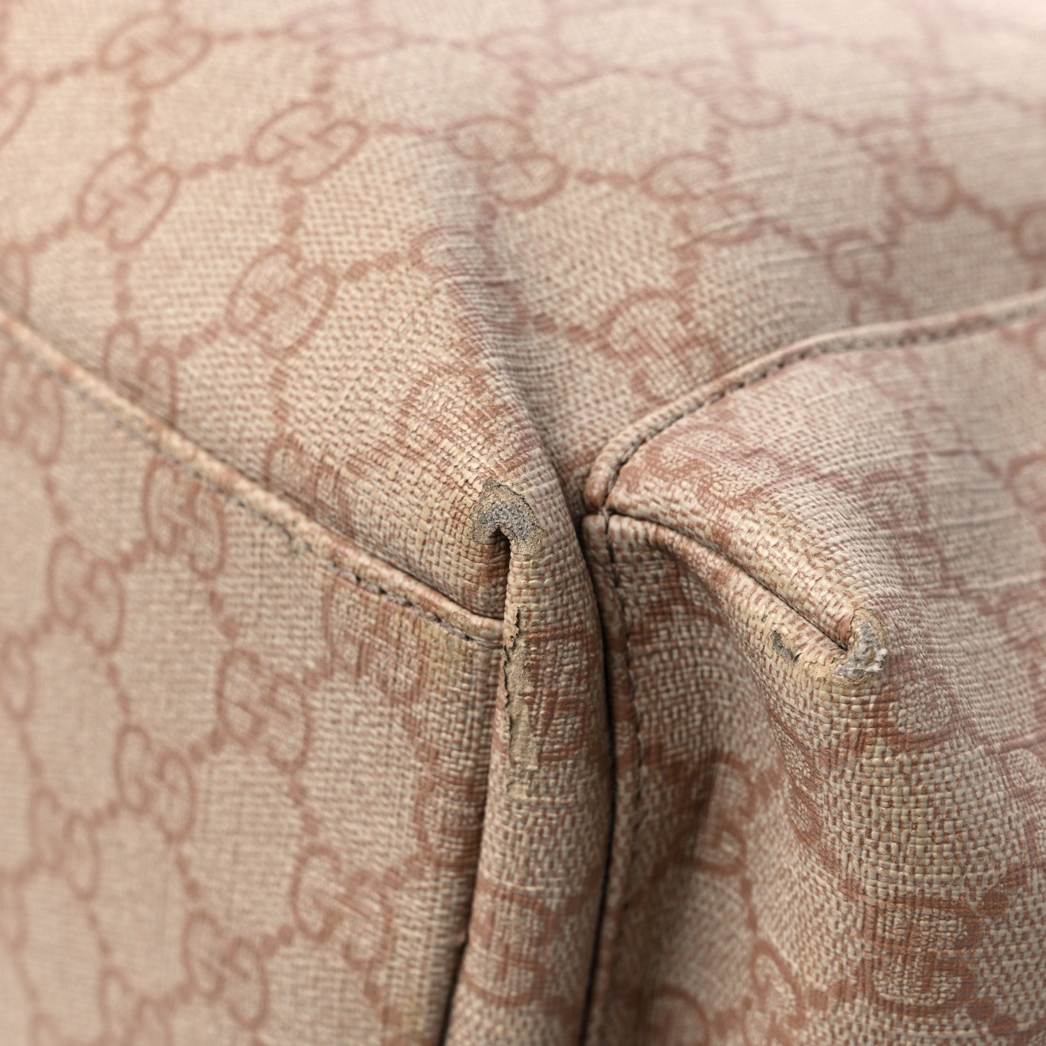 Gucci GG Supreme Monogram Messenger Diaper Bag Beige 12 of 17