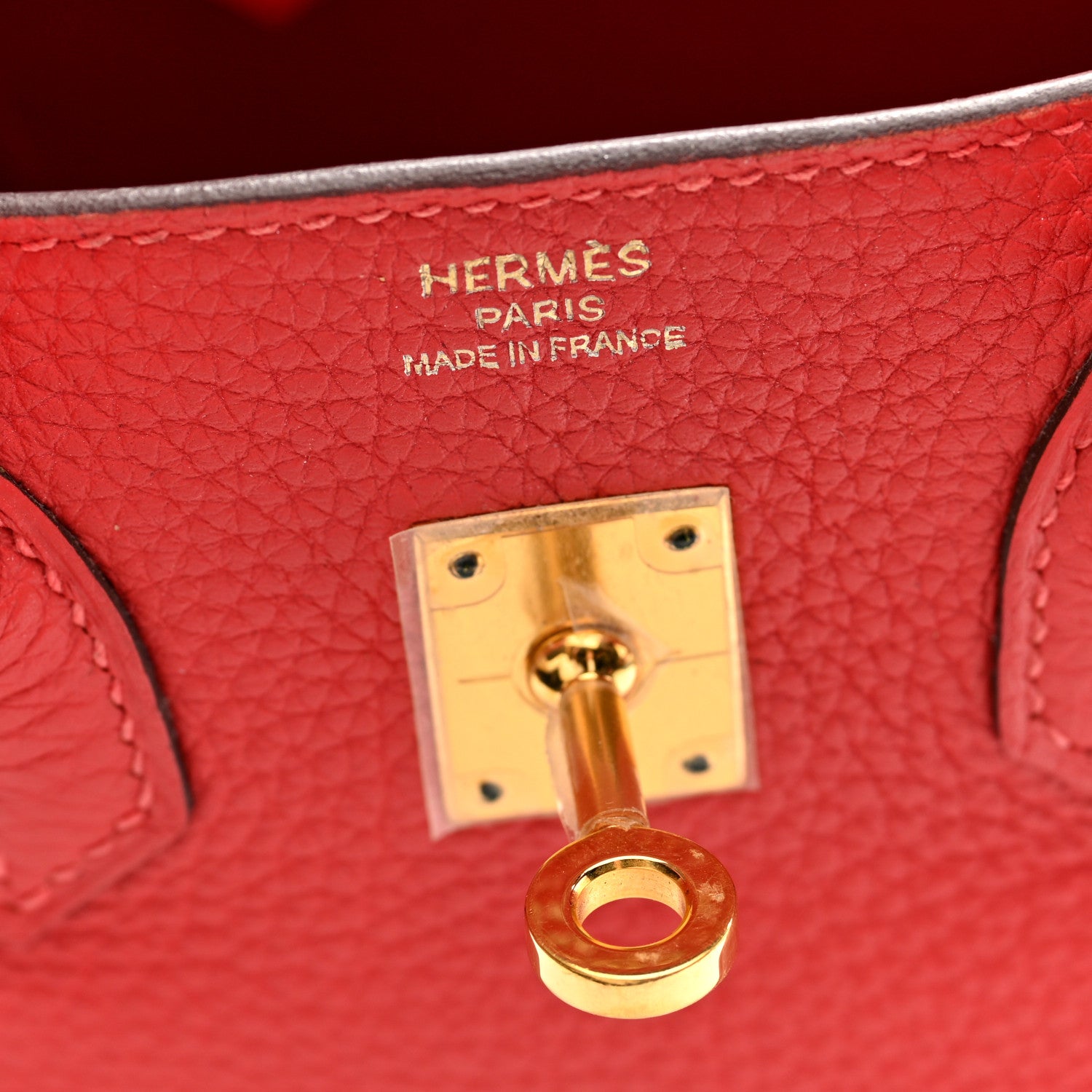 Hermes Togo Birkin 25 Rouge Pivoine 6 of 10