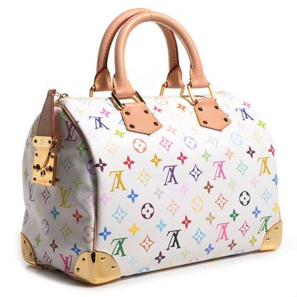 Louis Vuitton Monogram Multicolor Speedy 30 White 3 of 7