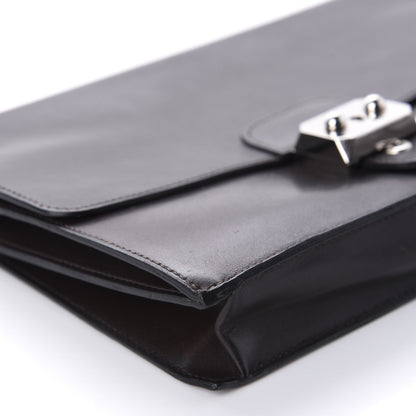 Hermes Box Jet Pochette Clutch Chocolate 6 of 10