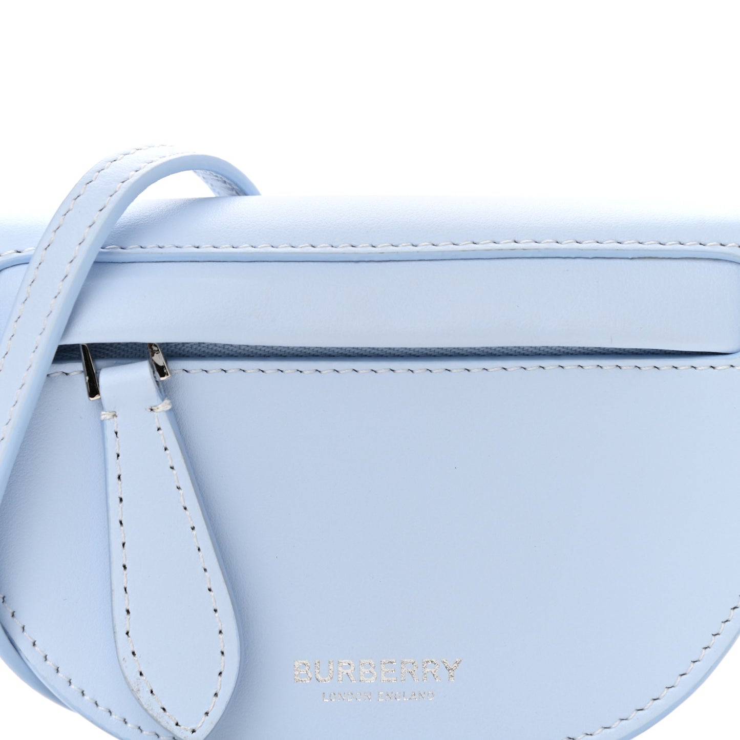 Calfskin Small Olympia Shoulder Bag Pale Blue
