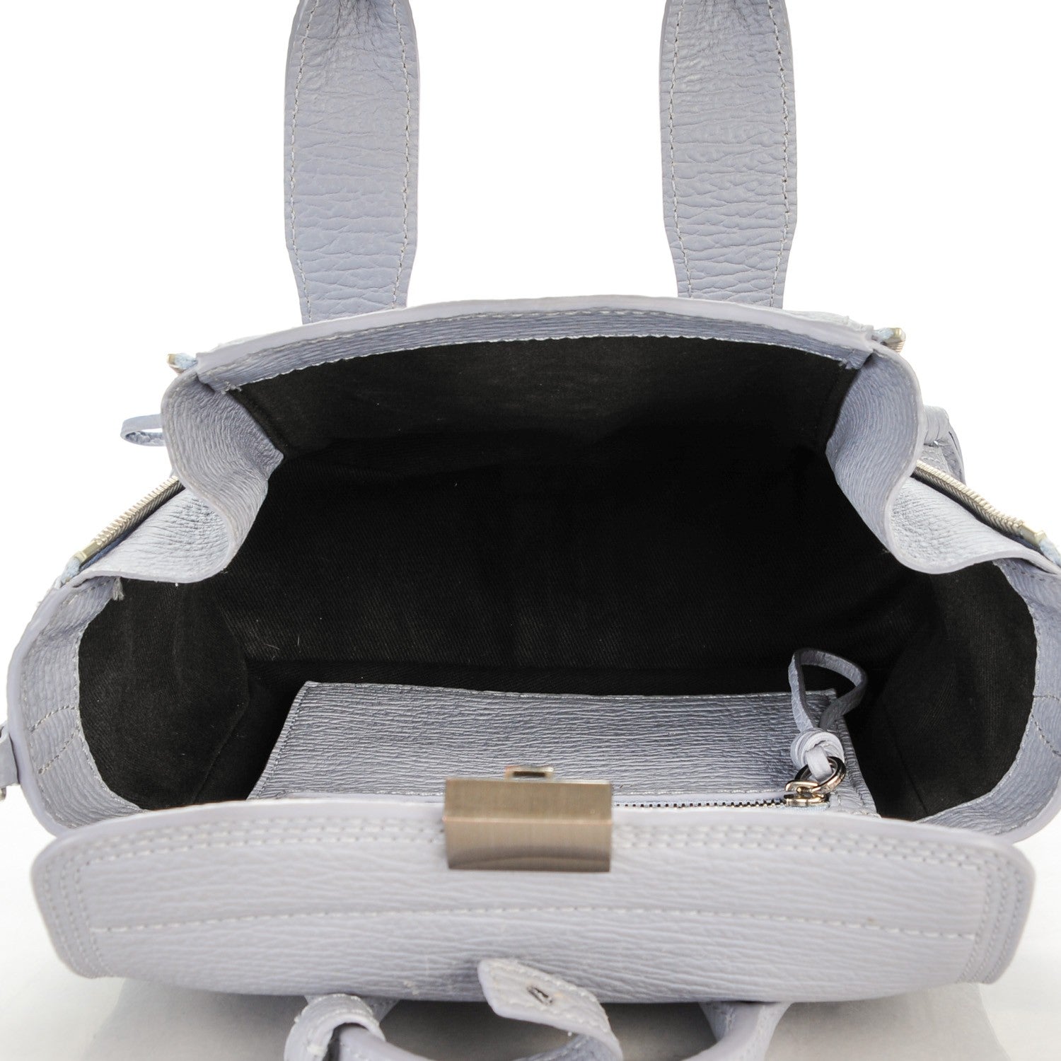 3.1 Phillip Lim 3.1 Textured Calfskin Mini Pashli Satchel Lilac 5 of 7