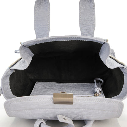 3.1 Phillip Lim 3.1 Textured Calfskin Mini Pashli Satchel Lilac 5 of 7