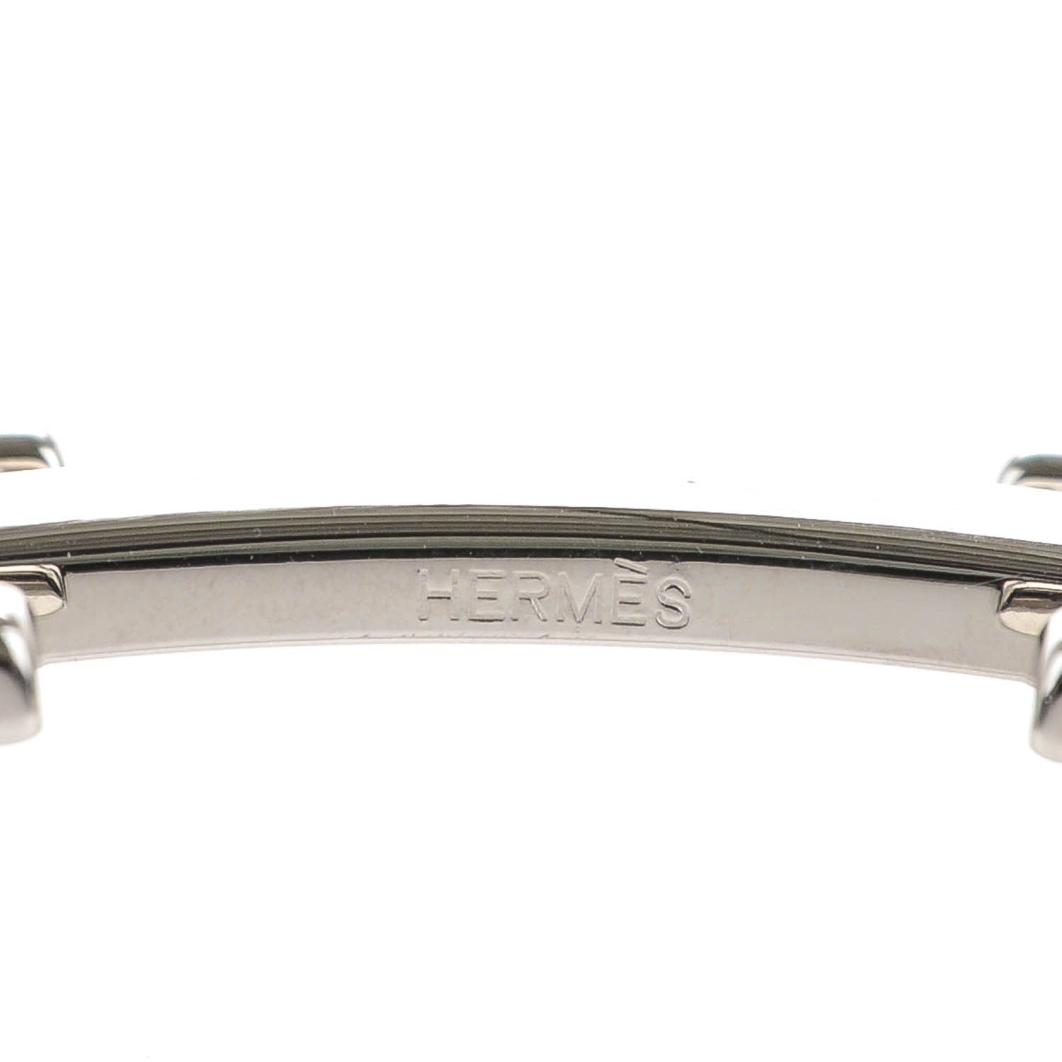 Hermes Brushed Palladium 32mm H Belt Buckle 6 of 6